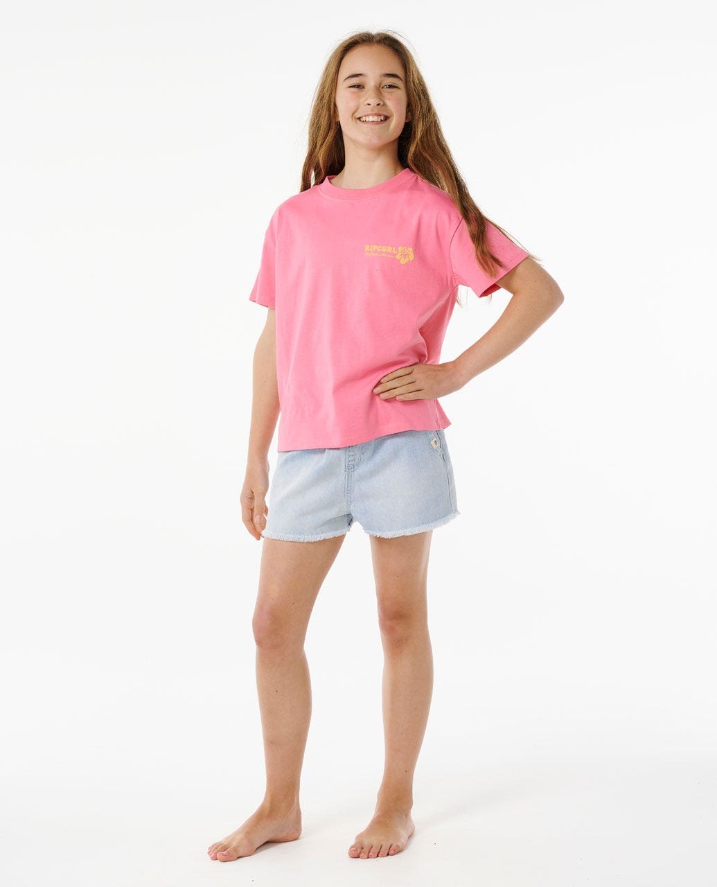 Hibiscus Heat Logo Tee- Girls ( 8-14 years) - Image 3