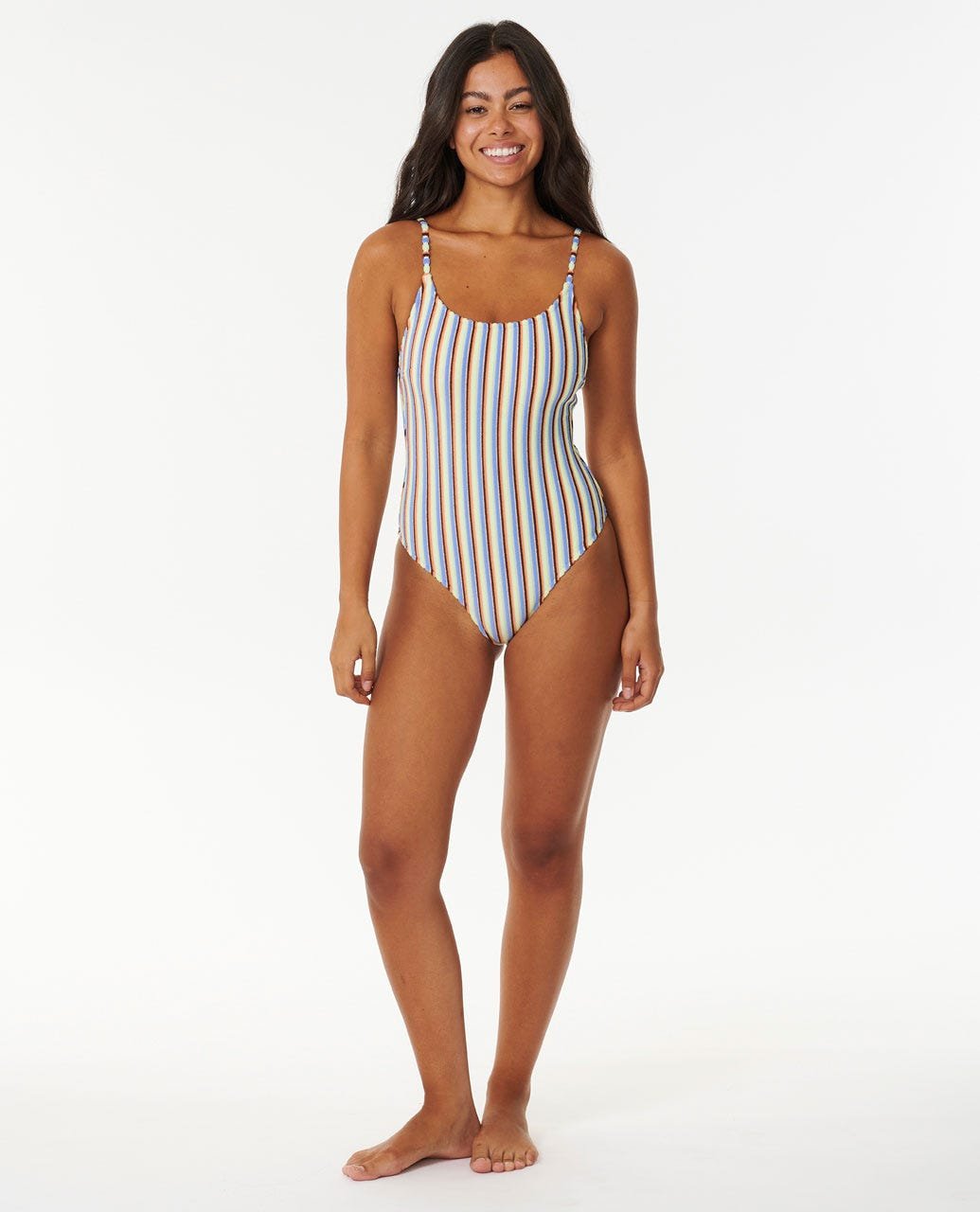 Tropics Stripe Cheeky Coverage One Piece Swimsuit - Image 3