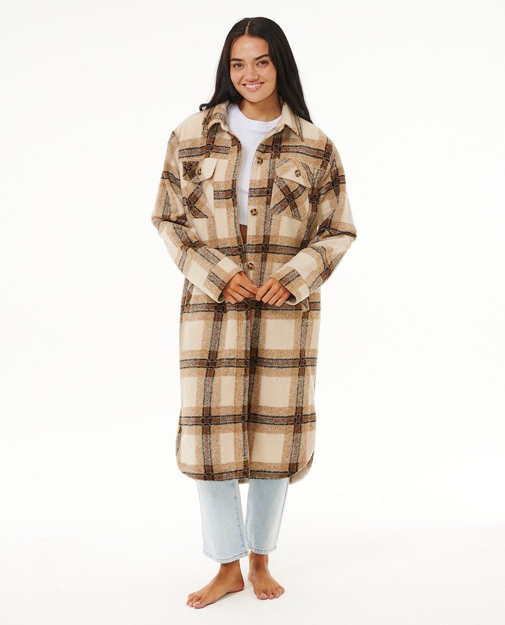 Long Line Check Jacket - Image 3