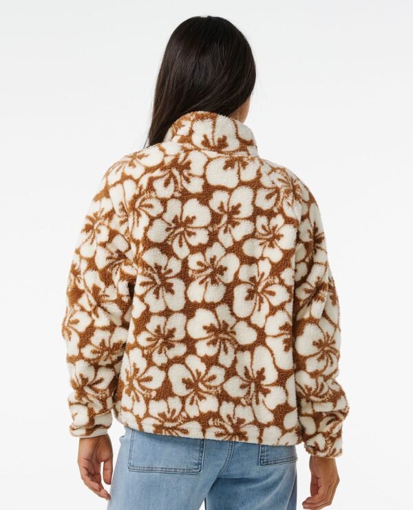 Alternative view of Hibiscus Heat Polar Fleece Zip Through