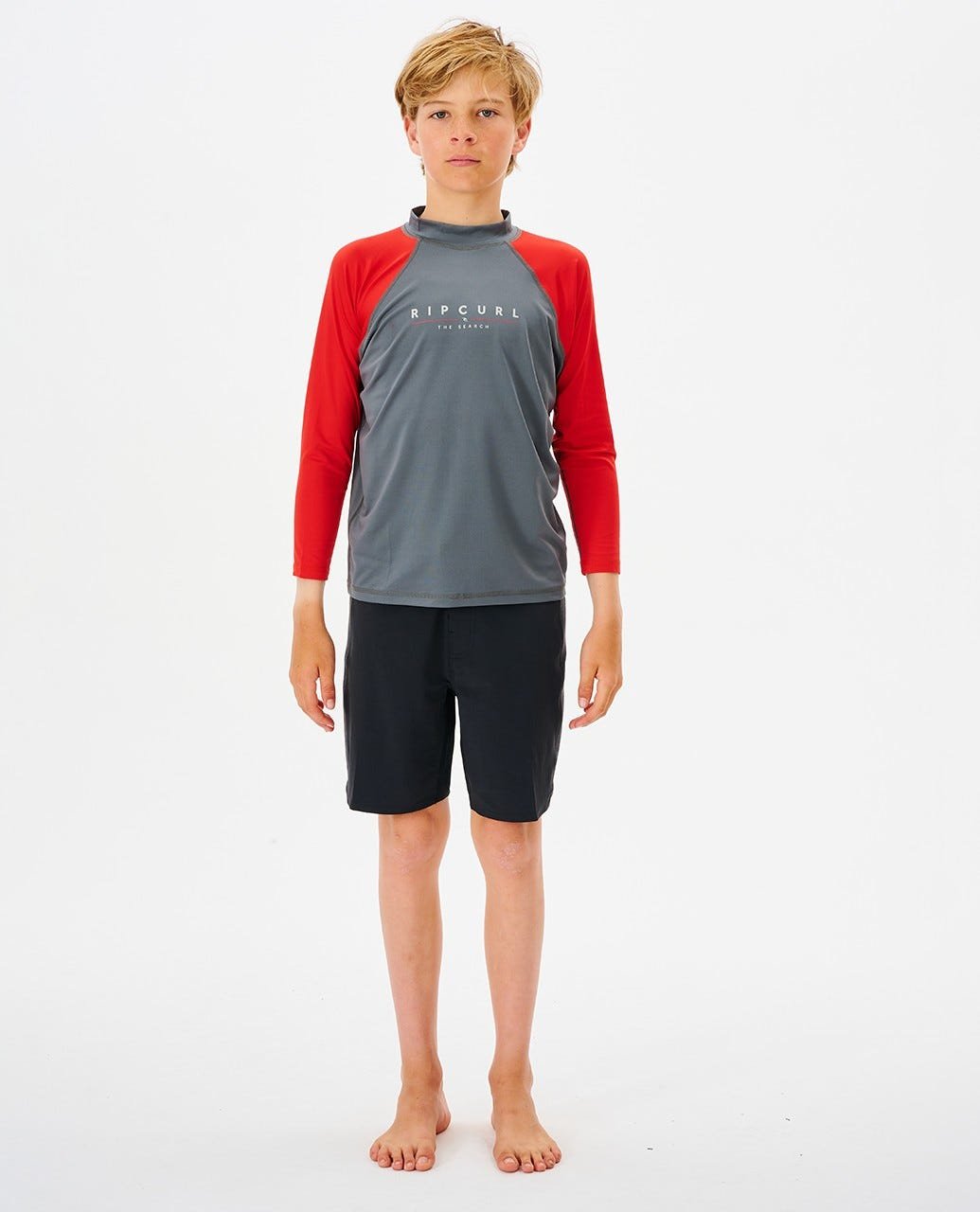 Shockwaves Long Sleeve UPF Rash Vest - Boys (8-16 years) - Image 3
