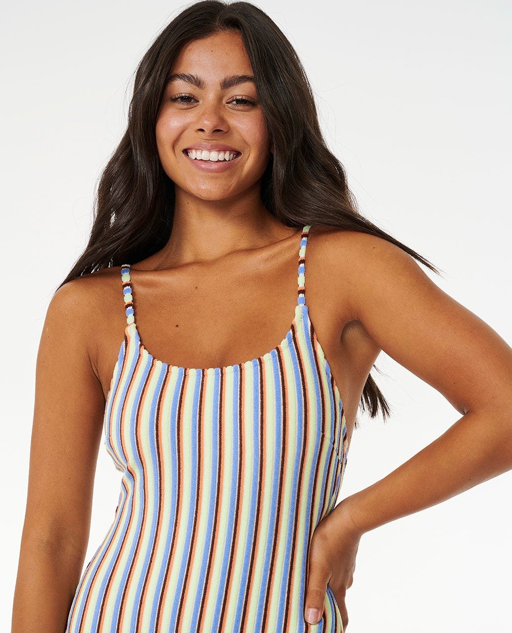 Tropics Stripe Cheeky Coverage One Piece Swimsuit - Image 5
