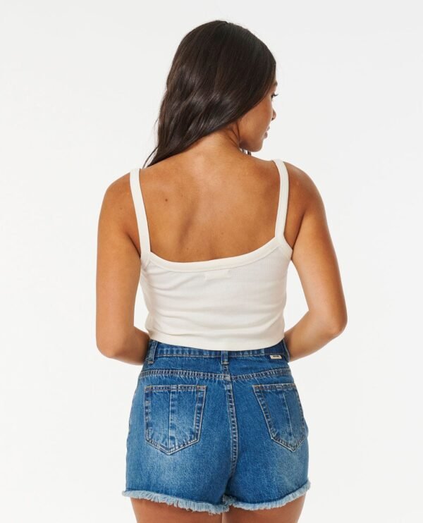 Alternative view of Flourish Ribbed Tank
